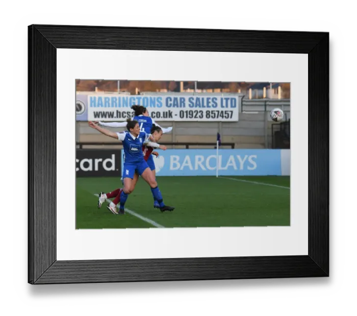 Framed Print : Caitlin Foord Scores First Goal for Arsenal Women in 2020-21 FA WSL Match