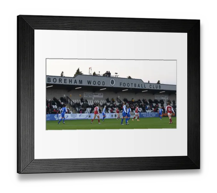 Framed Print : Arsenal Women vs Birmingham City Women: FA WSL Match at Meadow Park