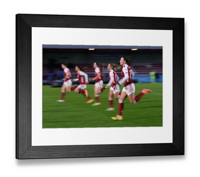 Framed Print : Arsenal Women's Intense Training Session After Match vs. Birmingham City Women Framed Print : Arsenal Women's Intense Training Session After Match vs. Birmingham City Women