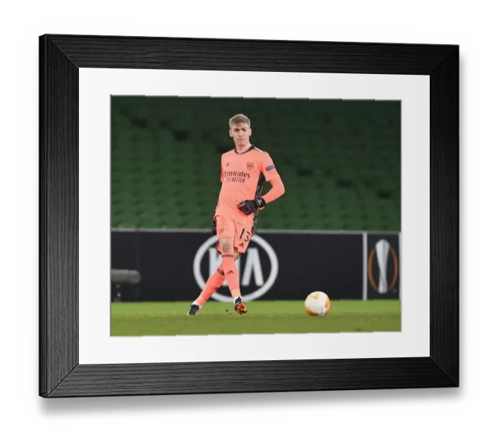Framed Print : Arsenal Takes on Dundalk in UEFA Europa League Match, Dublin 2020