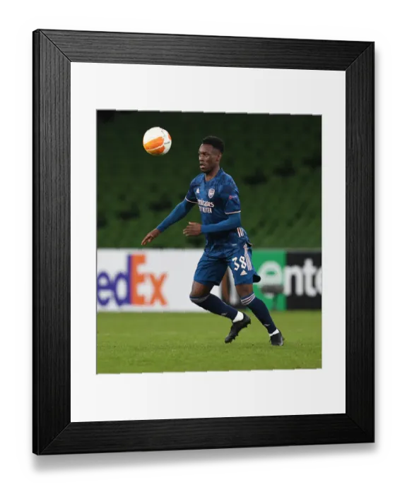Framed Print : Arsenal's Flo Balogun Shines in Europa League Triumph over Dundalk FC