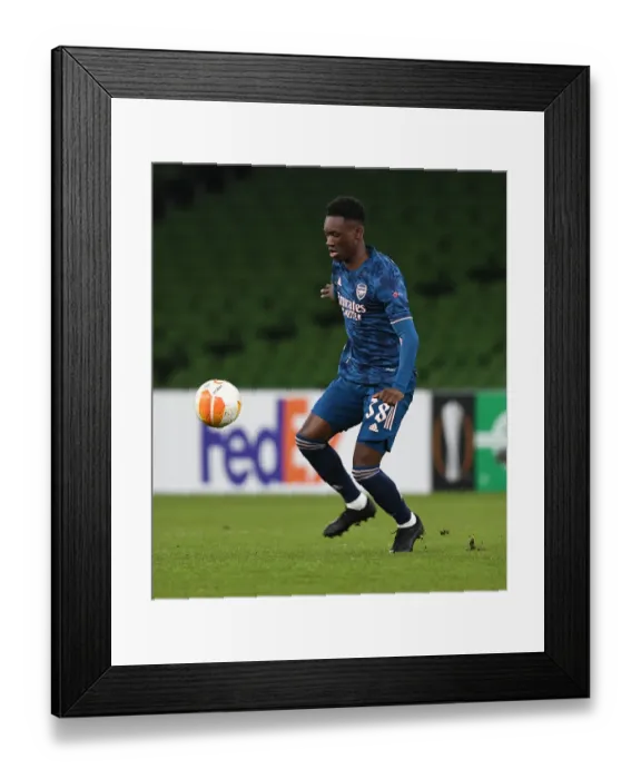 Framed Print : Arsenal's Flo Balogun Stars in Europa League Triumph over Dundalk