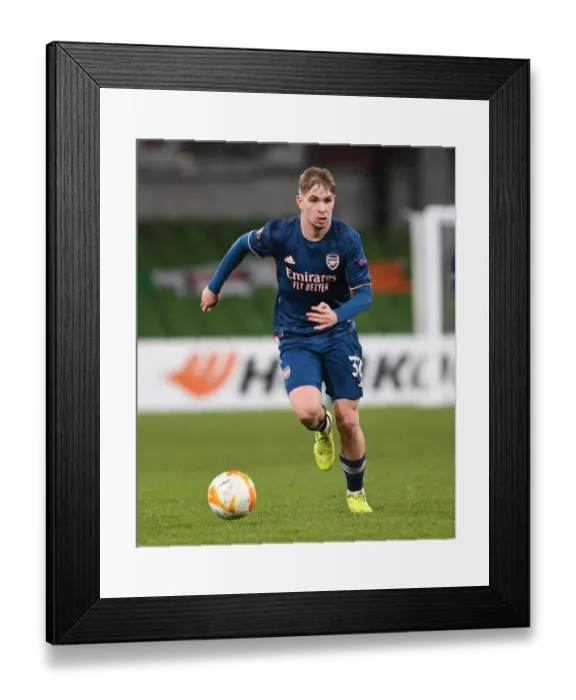 Framed Print : Emile Smith Rowe Shines: Arsenal's Europa League Triumph over Dundalk (December 2020) Framed Print : Emile Smith Rowe Shines: Arsenal's Europa League Triumph over Dundalk (December 2020)