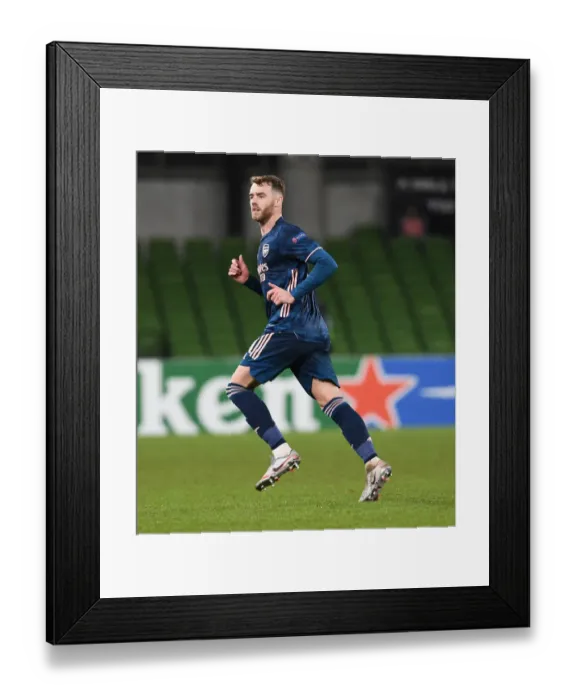 Framed Print : Arsenal's Europa League Victory: Calum Chambers in Action vs. Dundalk Framed Print : Arsenal's Europa League Victory: Calum Chambers in Action vs. Dundalk
