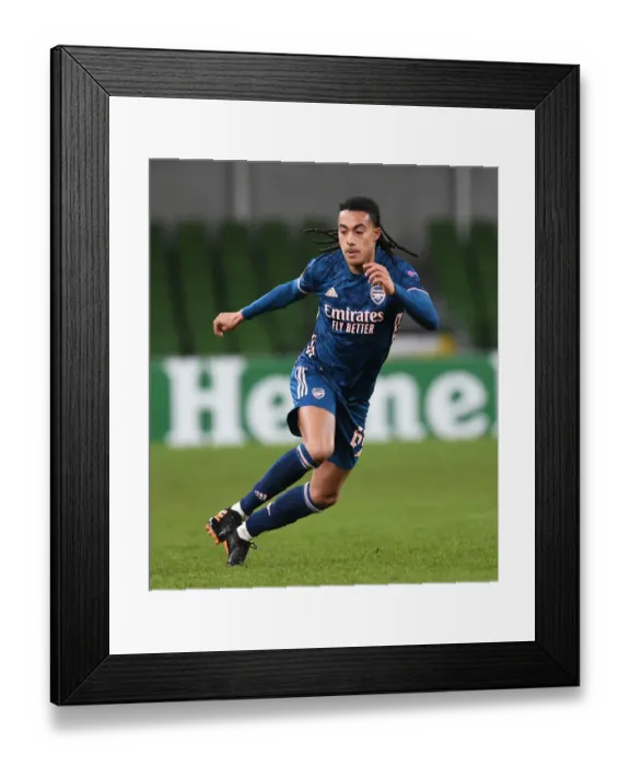Framed Print : Miguel Azeez Stars in Arsenal's Europa League Victory Over Dundalk Framed Print : Miguel Azeez Stars in Arsenal's Europa League Victory Over Dundalk