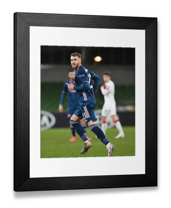 Framed Print : Arsenal's Europa League Victory: Calum Chambers in Action vs. Dundalk