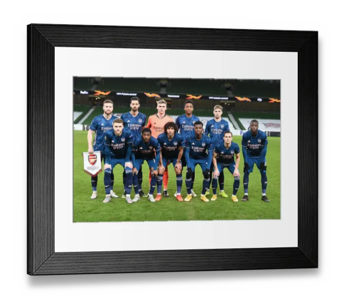 Framed Print : Arsenal FC vs. Dundalk FC: UEFA Europa League Clash at Aviva Stadium