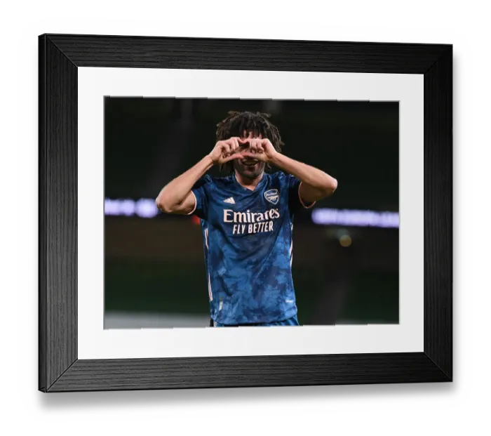 Framed Print : Mohamed Elneny Scores as Arsenal Secures UEFA Europa League Victory over Dundalk FC Framed Print : Mohamed Elneny Scores as Arsenal Secures UEFA Europa League Victory over Dundalk FC