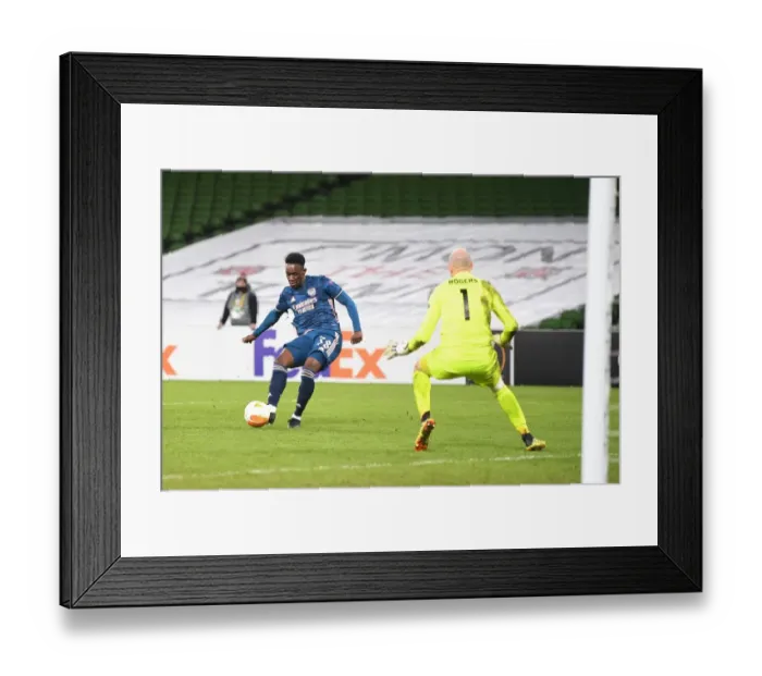 Framed Print : Arsenal's Balogun Scores Historic Four-Goal Haul in Europa League Victory over Dundalk Framed Print : Arsenal's Balogun Scores Historic Four-Goal Haul in Europa League Victory over Dundalk