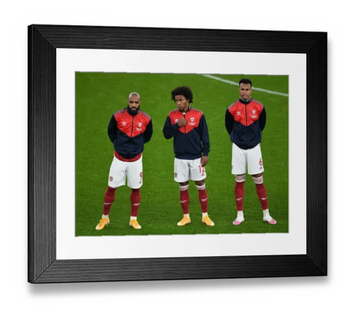 Framed Print : Arsenal's Lacazette, Willian, and Gabriel in Action against Burnley (2020-21) Framed Print : Arsenal's Lacazette, Willian, and Gabriel in Action against Burnley (2020-21)