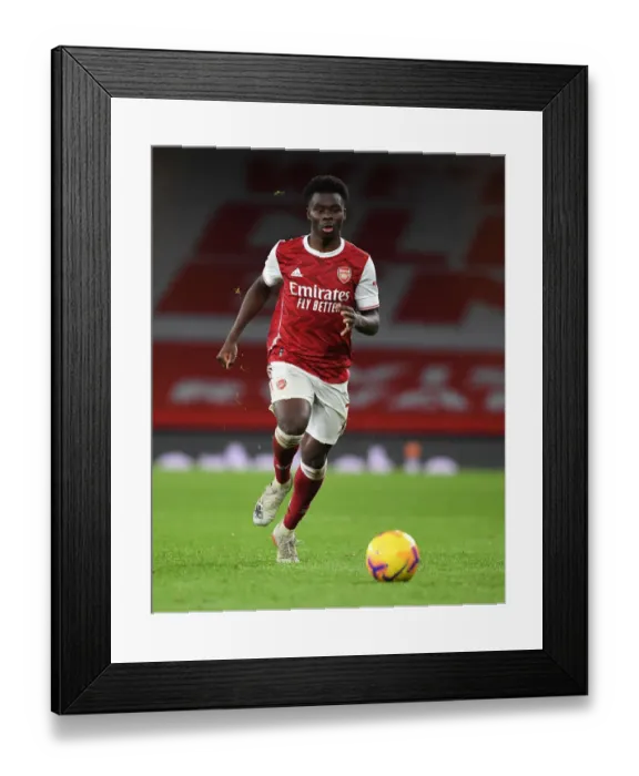 Framed Print : Bukayo Saka's Star Performance: Arsenal Overpower Burnley in Premier League Showdown