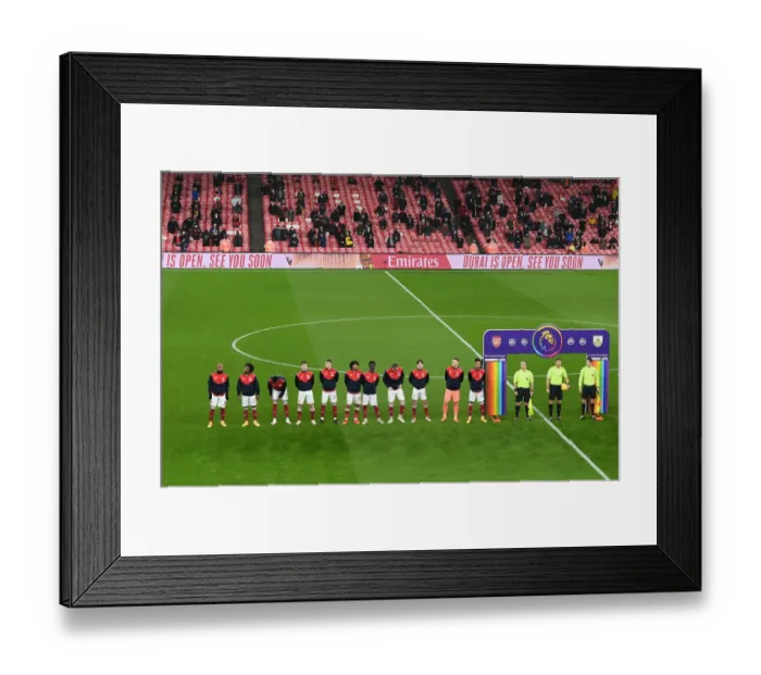 Framed Print : Arsenal vs Burnley: Premier League Return of Fans at Emirates Stadium (December 2020)