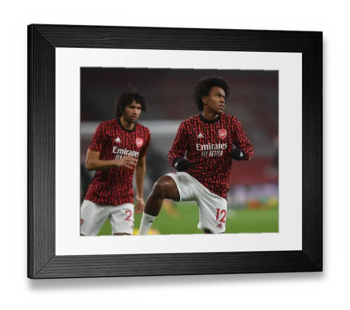 Framed Print : Arsenal's Willian Gears Up for Arsenal v Burnley: Premier League Showdown at Emirates Stadium Framed Print : Arsenal's Willian Gears Up for Arsenal v Burnley: Premier League Showdown at Emirates Stadium