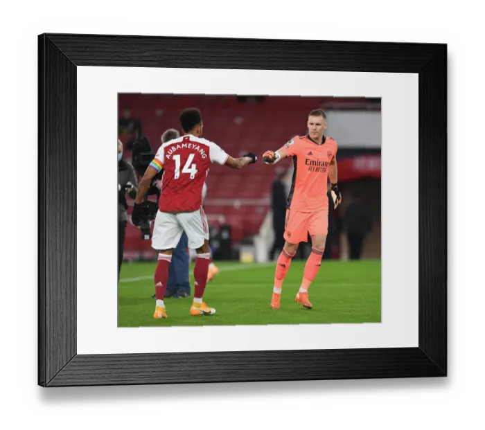 Framed Print : Arsenal's Leno and Aubameyang Prepare for Burnley Clash in Premier League (Arsenal v Burnley 2020-21) Framed Print : Arsenal's Leno and Aubameyang Prepare for Burnley Clash in Premier League (Arsenal v Burnley 2020-21)