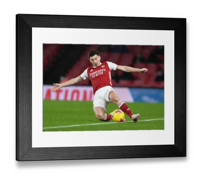 Framed Print : Arsenal's Kieran Tierney in Action against Burnley - Premier League 2020-21 Framed Print : Arsenal's Kieran Tierney in Action against Burnley - Premier League 2020-21