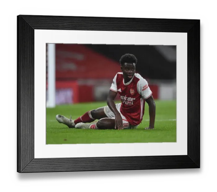 Framed Print : Arsenal's Bukayo Saka in Action: Arsenal vs. Burnley (2020-21) Framed Print : Arsenal's Bukayo Saka in Action: Arsenal vs. Burnley (2020-21)