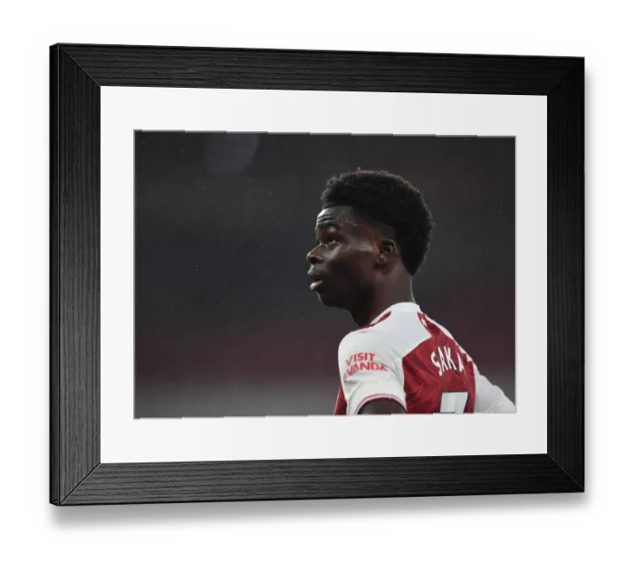 Framed Print : Arsenal's Bukayo Saka in Action: Premier League 2020-21 - Arsenal vs. Burnley Framed Print : Arsenal's Bukayo Saka in Action: Premier League 2020-21 - Arsenal vs. Burnley