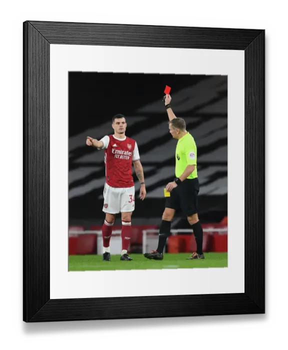 Framed Print : Arsenal's Granit Xhaka Red Card: Arsenal v Burnley, Premier League 2020-21 Framed Print : Arsenal's Granit Xhaka Red Card: Arsenal v Burnley, Premier League 2020-21