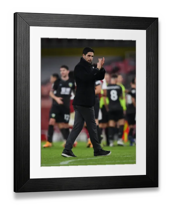Framed Print : Arsenal's Triumph: Mikel Arteta Celebrates with Fans after Burnley Victory (December 2020) Framed Print : Arsenal's Triumph: Mikel Arteta Celebrates with Fans after Burnley Victory (December 2020)