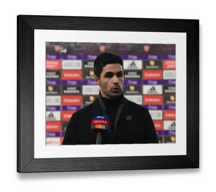 Framed Print : Arsenal Manager Mikel Arteta's Pre-Match Interview Ahead of Arsenal vs Burnley (December 2020) Framed Print : Arsenal Manager Mikel Arteta's Pre-Match Interview Ahead of Arsenal vs Burnley (December 2020)