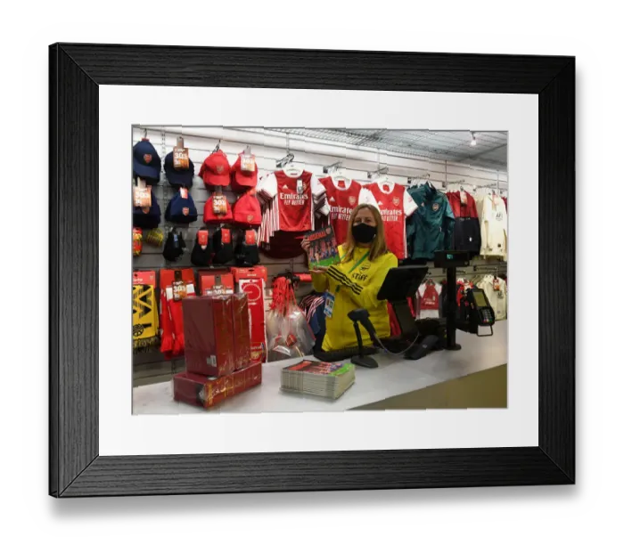 Framed Print : Arsenal vs. Burnley: Premier League Showdown at Emirates Stadium - Programs on Sale Framed Print : Arsenal vs. Burnley: Premier League Showdown at Emirates Stadium - Programs on Sale