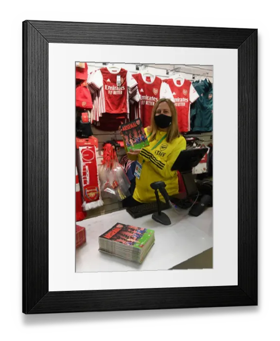 Framed Print : Arsenal vs Burnley: Premier League Showdown at Emirates Stadium - Programs for Sale