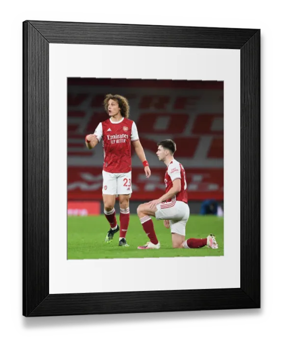 Framed Print : Arsenal vs Southampton: Luiz and Tierney in Action at Empty Emirates Stadium (2020-21) Framed Print : Arsenal vs Southampton: Luiz and Tierney in Action at Empty Emirates Stadium (2020-21)