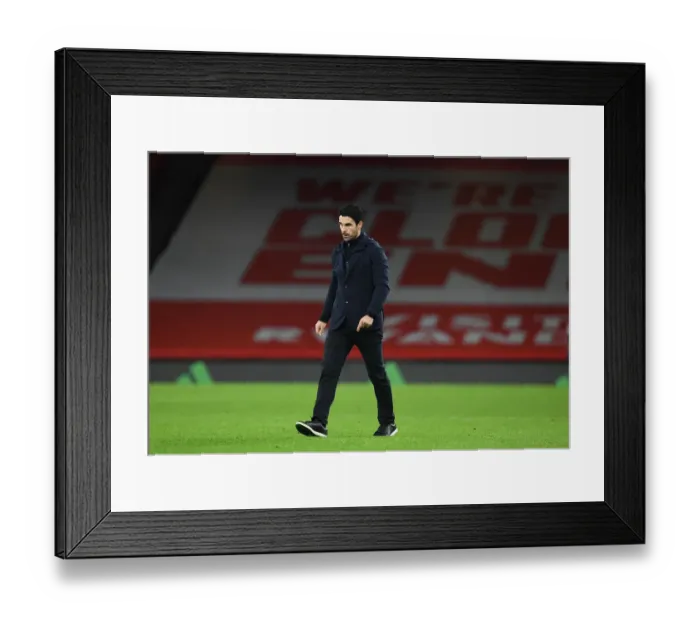 Framed Print : Mikel Arteta Leads Empty Emirates: Arsenal vs Southampton, Premier League 2020-21 Framed Print : Mikel Arteta Leads Empty Emirates: Arsenal vs Southampton, Premier League 2020-21