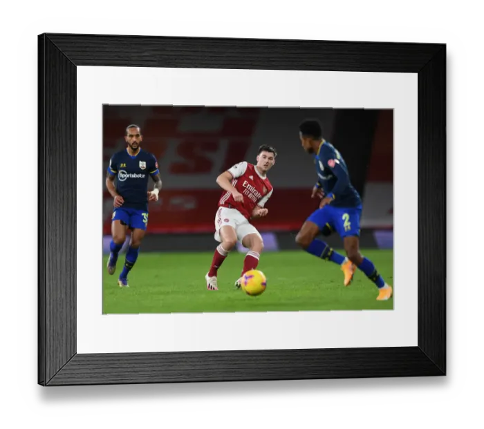 Framed Print : Arsenal's Kieran Tierney in Action Against Southampton (Premier League 2020-21) Framed Print : Arsenal's Kieran Tierney in Action Against Southampton (Premier League 2020-21)