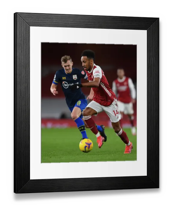 Framed Print : Arsenal's Aubameyang Shines in Premier League Clash: Arsenal vs. Southampton (December 2020) Framed Print : Arsenal's Aubameyang Shines in Premier League Clash: Arsenal vs. Southampton (December 2020)