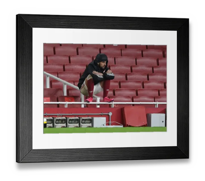 Framed Print : Dani Ceballos in Action: Arsenal vs Southampton, Premier League 2020-21