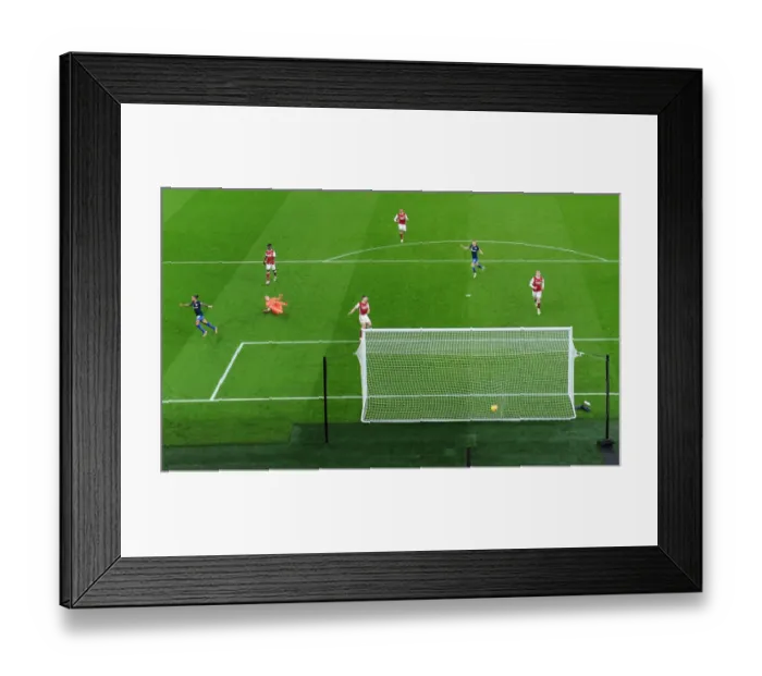 Framed Print : Theo Walcott's Surprising Goal for Southampton Against Arsenal in Premier League, 2020-21
