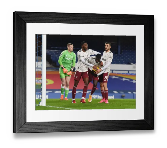 Framed Print : Pepe's Thriller: Arsenal's Dramatic Victory Over Everton in the Premier League 2020-21