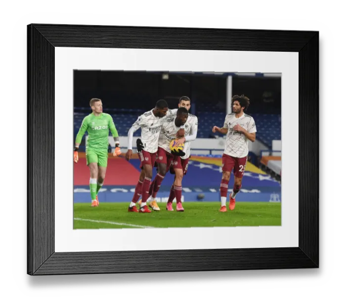 Framed Print : Pepe's Goal: Everton vs Arsenal, Premier League 2020-21