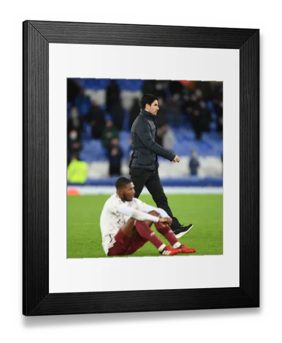 Framed Print : Mikel Arteta Reacts After Arsenal's Loss to Everton in Premier League (December 2020) Framed Print : Mikel Arteta Reacts After Arsenal's Loss to Everton in Premier League (December 2020)