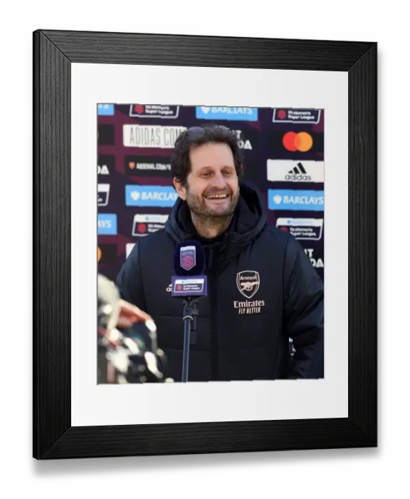 Framed Print : Arsenal Women vs Everton Women: Joe Montemurro's Pre-Match Strategies (Barclays FA WSL, December 2020) Framed Print : Arsenal Women vs Everton Women: Joe Montemurro's Pre-Match Strategies (Barclays FA WSL, December 2020)
