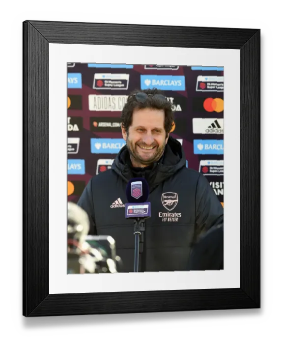 Framed Print : Arsenal Women vs Everton Women: Montemurro's Pre-Match Strategies (FA WSL, 2020-21) Framed Print : Arsenal Women vs Everton Women: Montemurro's Pre-Match Strategies (FA WSL, 2020-21)