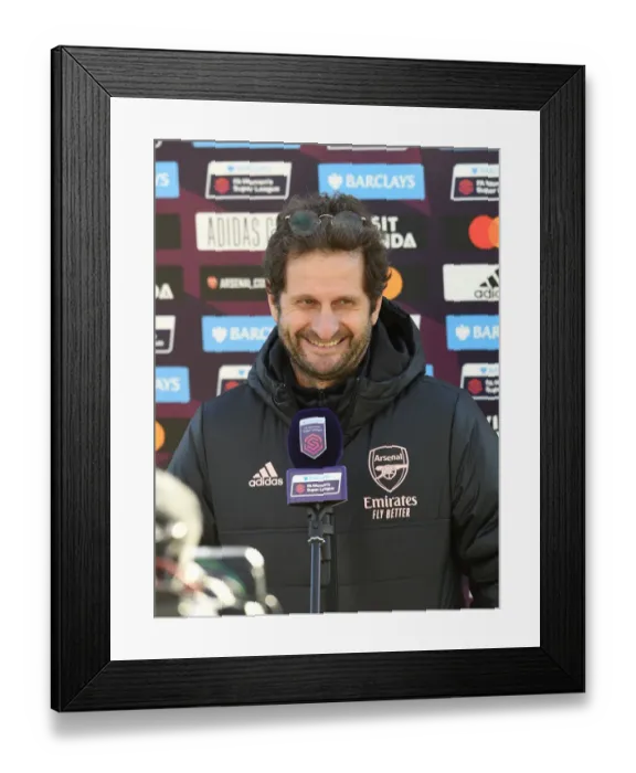 Framed Print : Arsenal Women vs Everton Women: Joe Montemurro's Pre-Match Strategies (Barclays FA WSL, December 2020) Framed Print : Arsenal Women vs Everton Women: Joe Montemurro's Pre-Match Strategies (Barclays FA WSL, December 2020)
