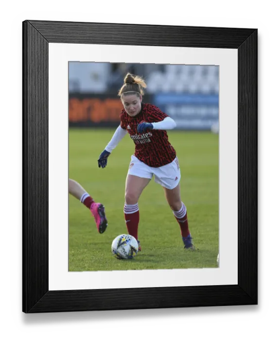 Framed Print : Arsenal's Kim Little Gears Up for Barclays FA WSL Clash Against Everton Women