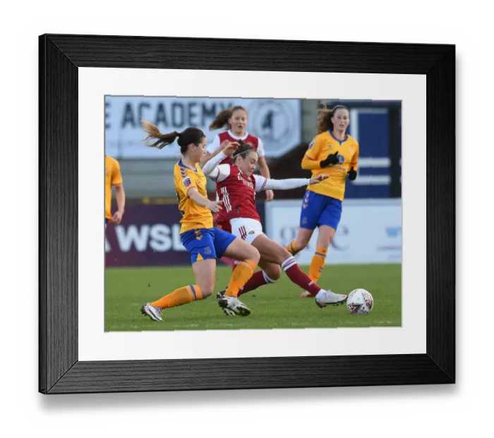 Framed Print : Arsenal vs Everton: A FA WSL Showdown - Caitlin Foord vs Damaris Egurrola: Clash of Stars Framed Print : Arsenal vs Everton: A FA WSL Showdown - Caitlin Foord vs Damaris Egurrola: Clash of Stars