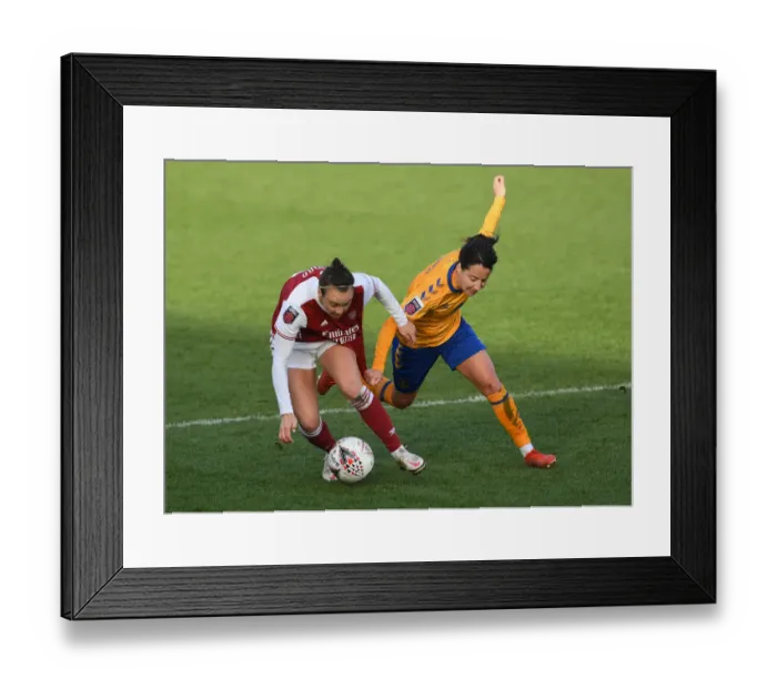 Framed Print : Arsenal vs. Everton: A FA WSL Clash - Foord vs. Clemaron Showdown Framed Print : Arsenal vs. Everton: A FA WSL Clash - Foord vs. Clemaron Showdown