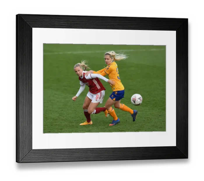 Framed Print : Intense Rivalry: Beth Mead vs. Danielle Turner in FA WSL Showdown