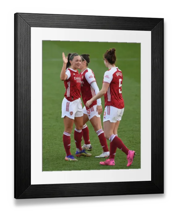 Framed Print : Arsenal Women's Super League Victory: Beattie Scores Hat-trick Against Everton Framed Print : Arsenal Women's Super League Victory: Beattie Scores Hat-trick Against Everton