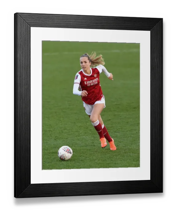 Framed Print : Arsenal Women vs Everton Women: Lia Walti in Action - Barclays FA WSL Clash at Meadow Park (2020-21)
