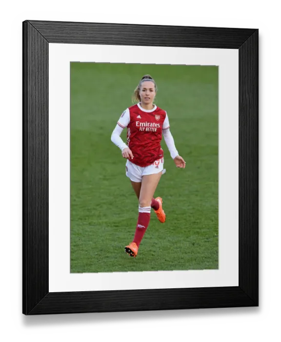 Framed Print : Arsenal Women vs. Everton Women: Lia Walti in Action - Barclays FA WSL Clash at Meadow Park (2020-21)