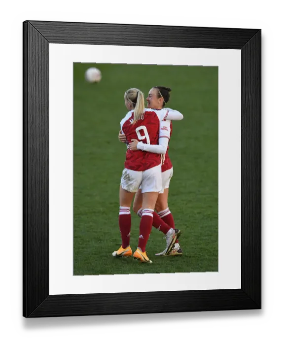 Framed Print : Arsenal Women's Super League Victory: Beth Mead Scores Fourth Goal Against Everton Framed Print : Arsenal Women's Super League Victory: Beth Mead Scores Fourth Goal Against Everton
