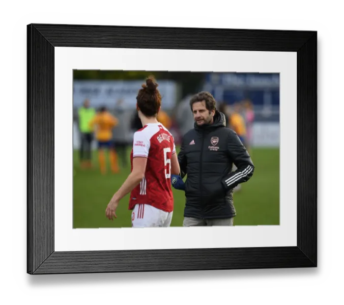 Framed Print : Arsenal Women vs Everton Women: Montemurro and Beattie Discuss 2020-21 FA WSL Match