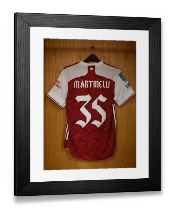 Framed Print : Arsenal's Empty Carabao Cup Quarterfinal Against Manchester City at the Emirates Stadium