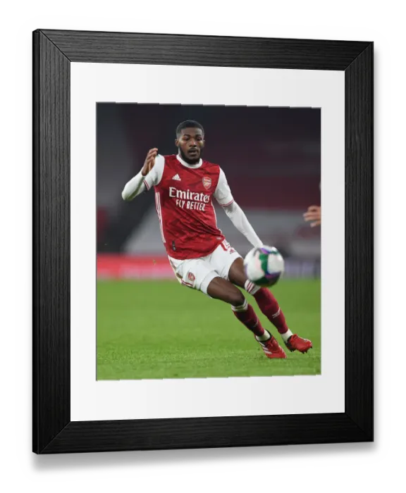 Framed Print : Arsenal's Ainsley Maitland-Niles Faces Manchester City in Carabao Cup Quarterfinal at Emirates Stadium