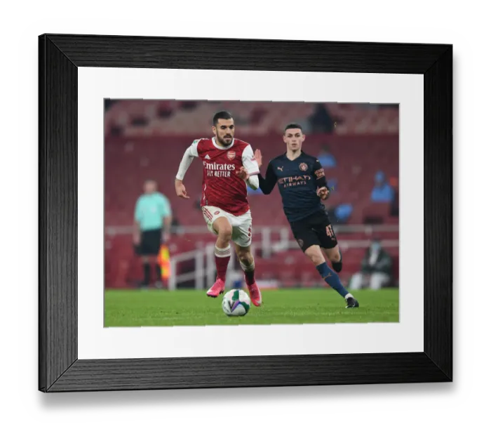Framed Print : Arsenal vs Manchester City: Carabao Cup Clash at Emirates Stadium